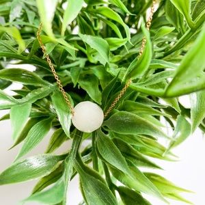 long rose gold chain rose quartz necklace